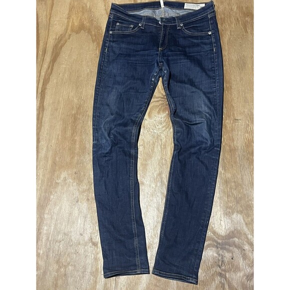 RAG & BONE Jeans Womens 29 Woodford Heritage Skinny Ankle Blue @k9 #W1502K520 - Picture 6 of 12